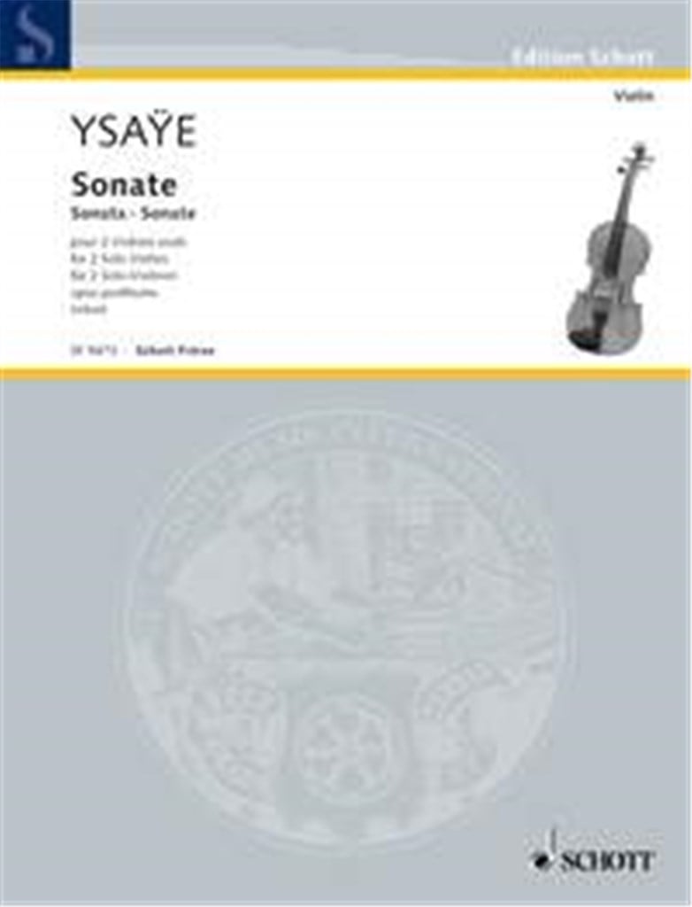 Sonate Pour 2 Violons Seuls Op Posthume